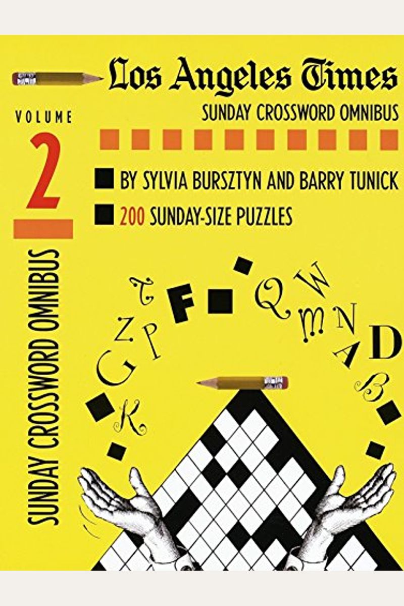 Buy Los Angeles Times Sunday Crossword Puzzles Book By Sylvia Bursztyn
