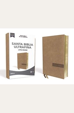 Biblia Nbla, Ultrafina, Letra Grande, Tamaño Manual, Leathersoft, Beige, Edición Letra Roja / Spanish Ultrathin Holy Bible, Nbla, Lg Print, Handy Size