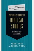 Pocket Dictionary of Biblical Studies: Over 300 Terms Clearly Concisely Defined