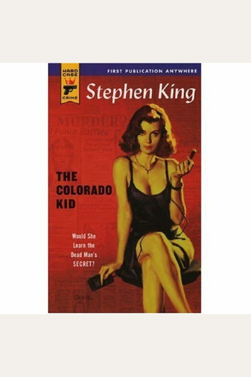 Buy The Colorado Kid Book By Stephen King