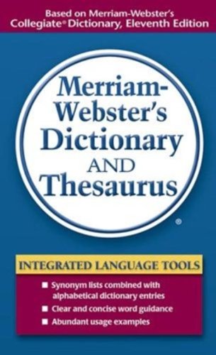 Buy Merriam-Webster's Dictionary And Thesaurus Book By: MerriamWebster