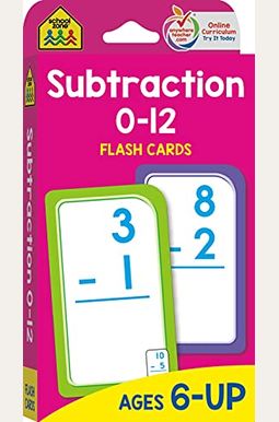 School Zone Subtraction 0-12 Flash Cards School Zone Subtraction 0-12 Flash Cards