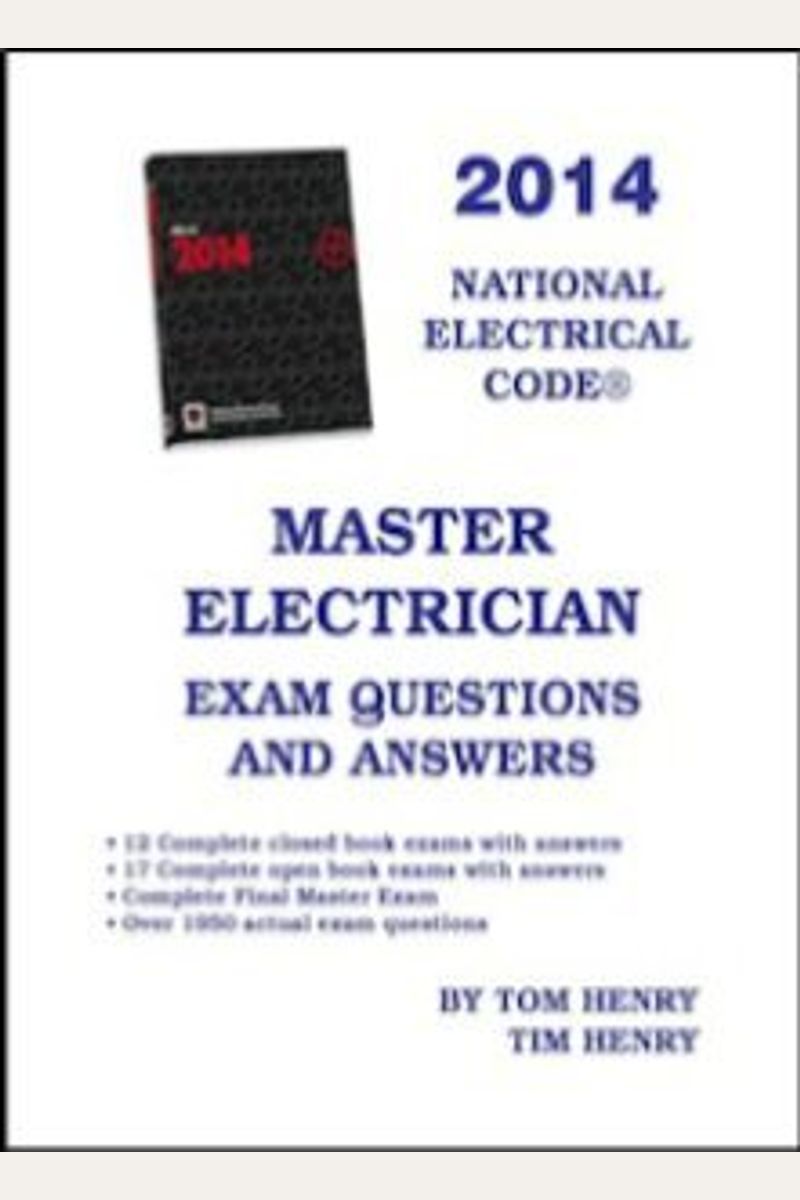 Buy 2014 Master Electrician Exam Questions & Answers Book By Tom Henry