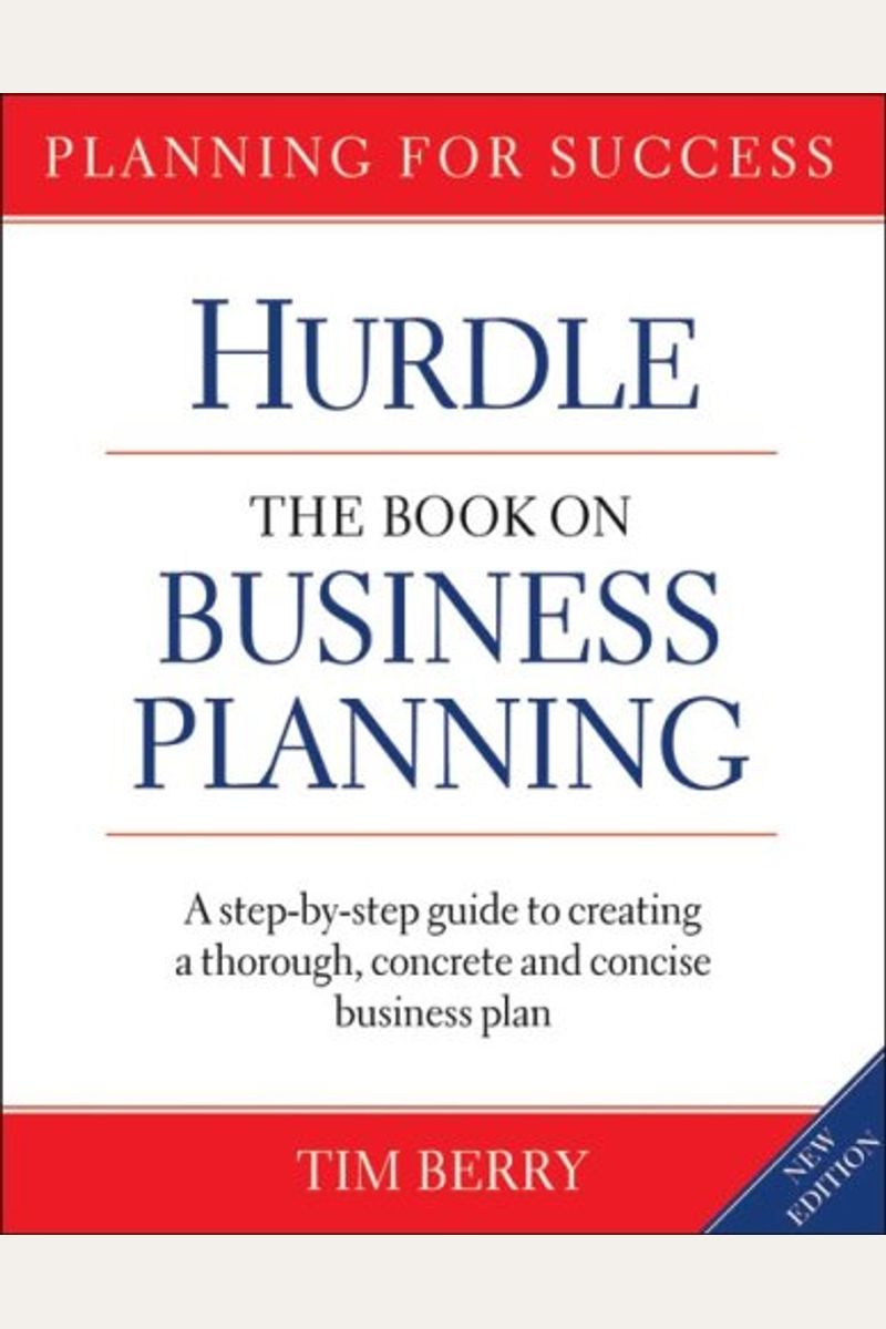 hurdle book business planning pdf