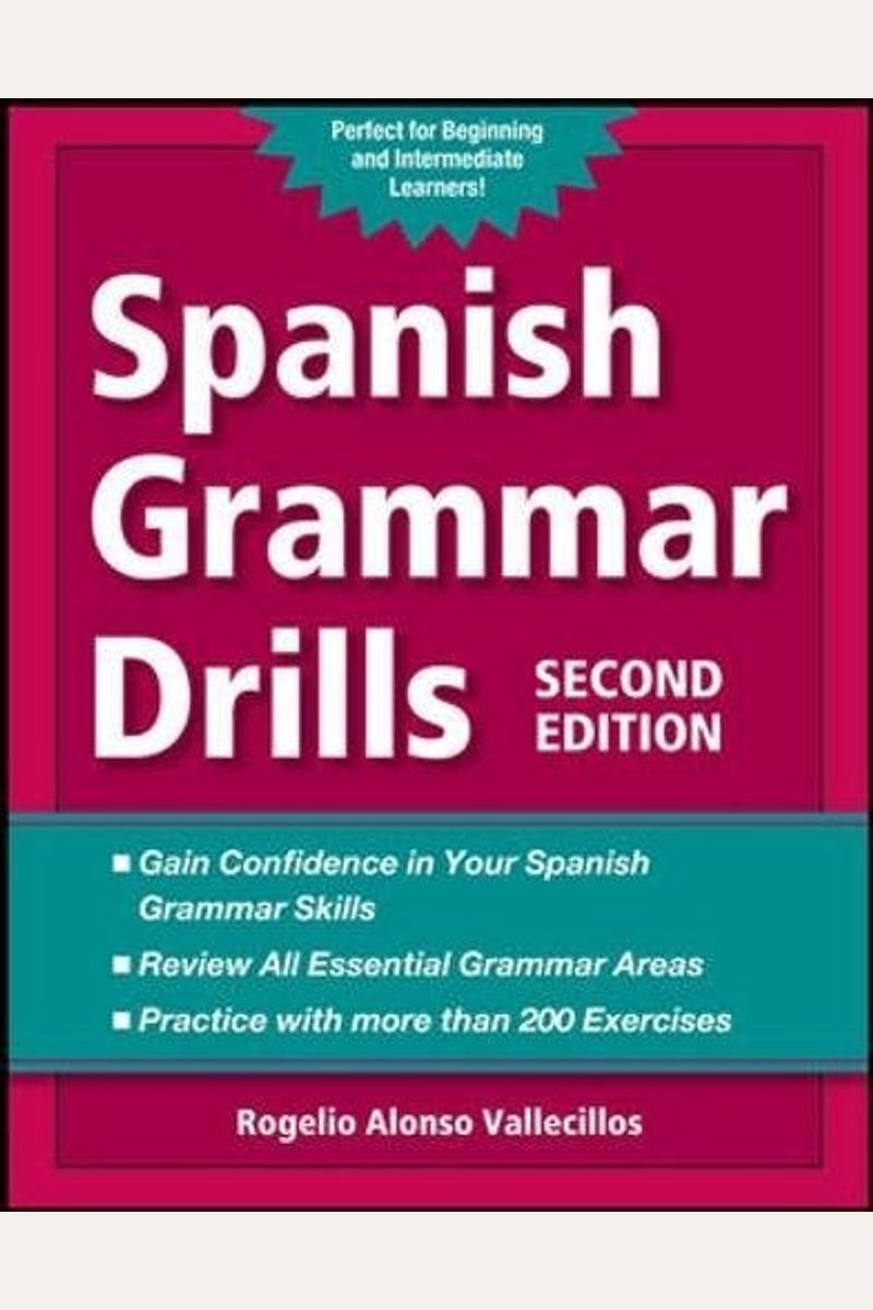 Buy Spanish Grammar Drills Book By Rogelio Vallecillos