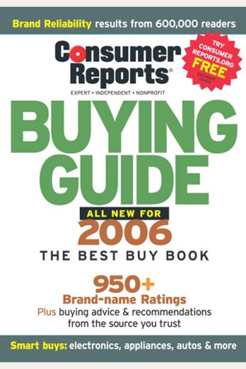 Buy Consumer Reports Buying Guide Book By Consumer Reports