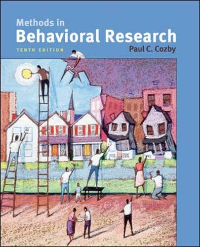 Buy Methods In Behavioral Research Book By: Cozby C Paul