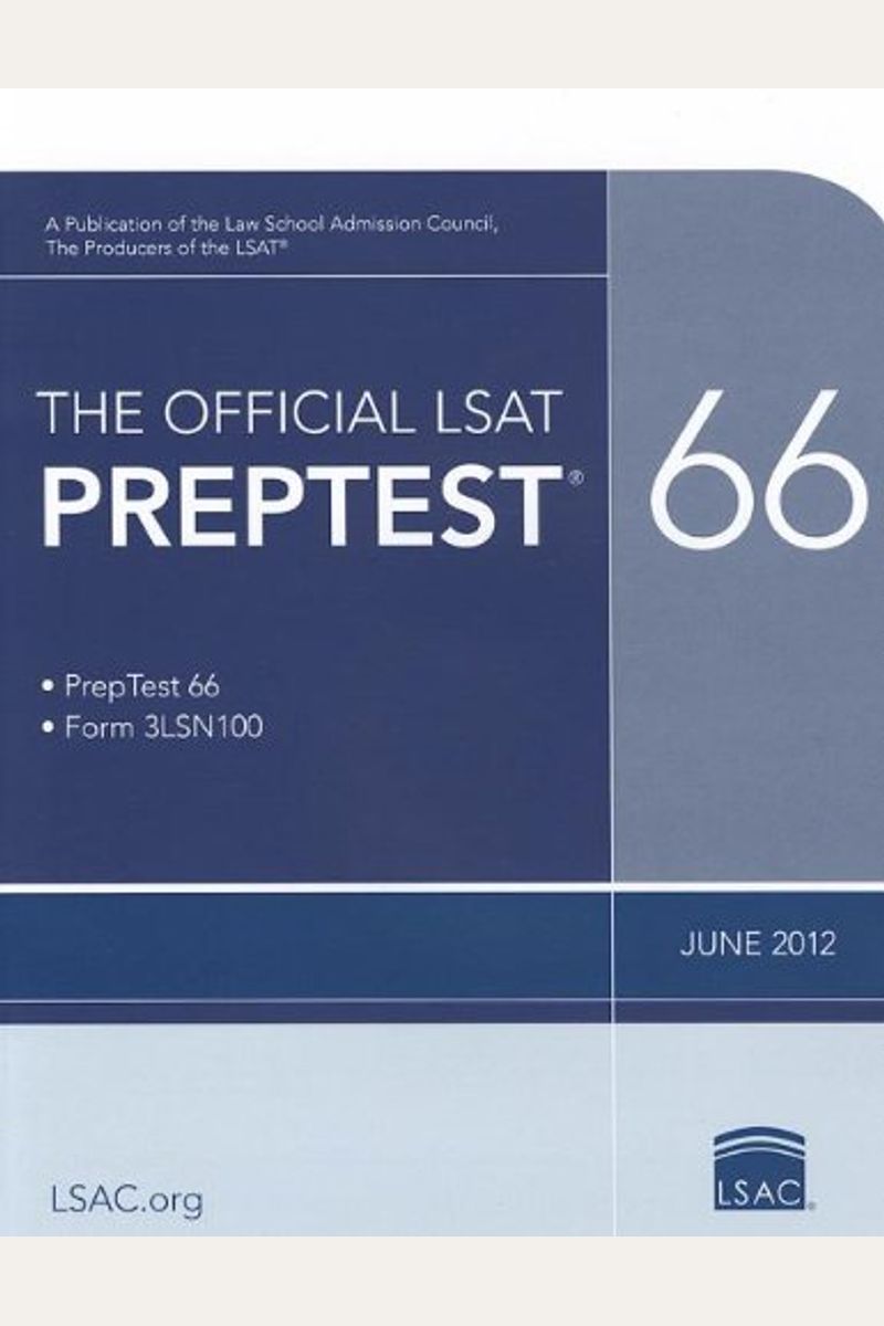 The Official LSAT Preptest 66: June 2012 LSAT
