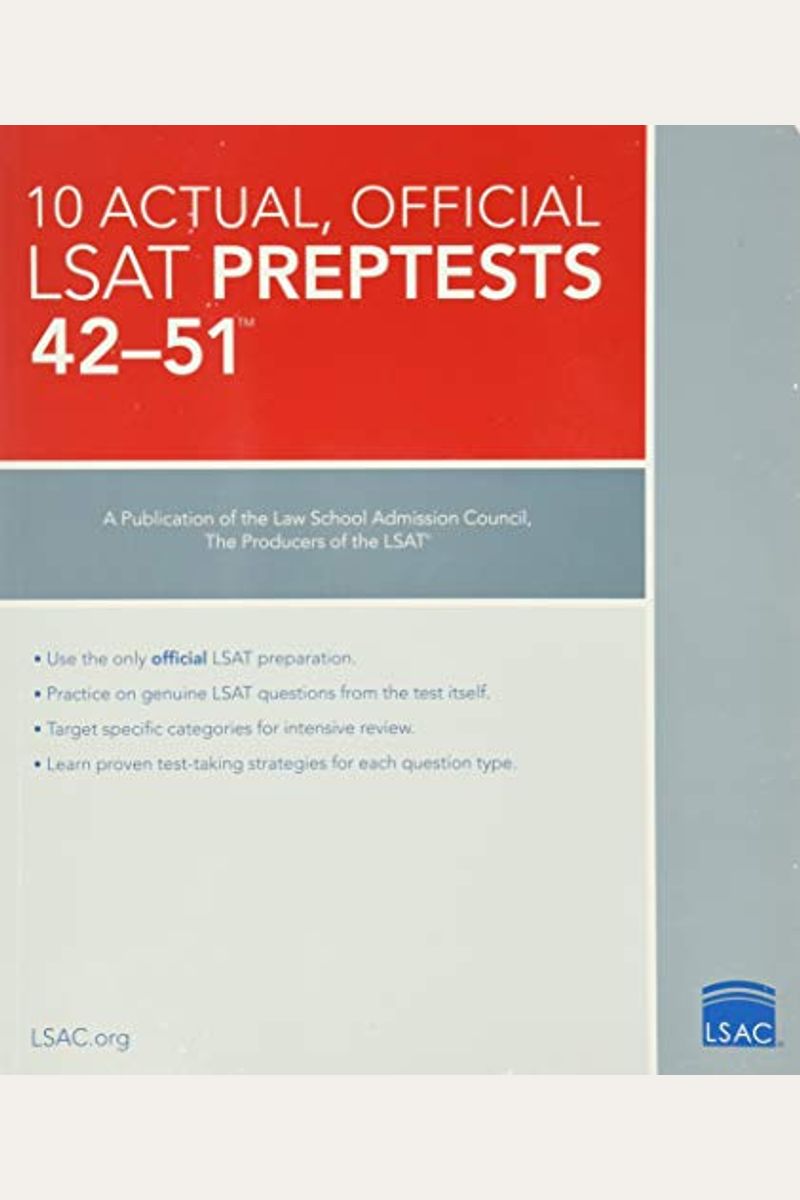 10 Actual, Official Lsat Preptests 42-51: (Preptests 42-51)