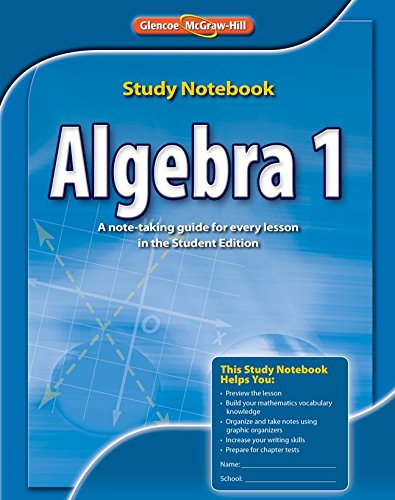 Buy Algebra 1, Study Notebook Book By: Mcgraw Hill