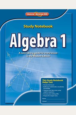 Buy Algebra 1, Study Notebook Book By: Mcgraw Hill