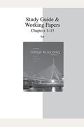 Study Guide & Working Papers To Accompany College Accounting (Chapters 1-30)