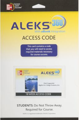 Aleks 360 Access Card (18 Weeks) for Algebra for College Students Aleks 360 Access Card (18 Weeks) for Algebra for College Students