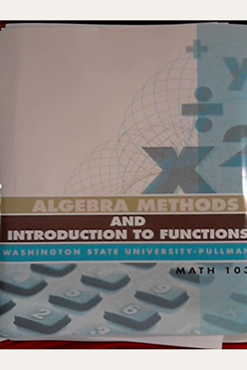 Buy algebra methods and introduction to functions book