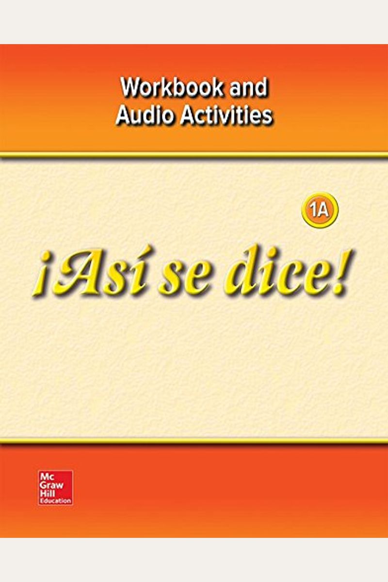 Buy ¡Así Se Dice! Level 1a, Workbook And Audio Activities Book By