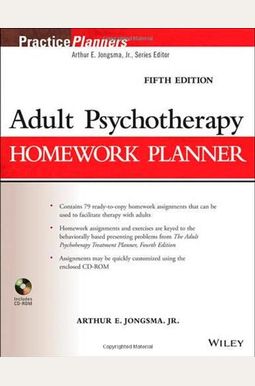 adult psychotherapy homework planner jongsma