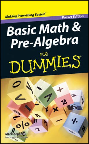 Buy Basic Math & Pre-Algebra For Dummies Book By: Mark Zegarelli