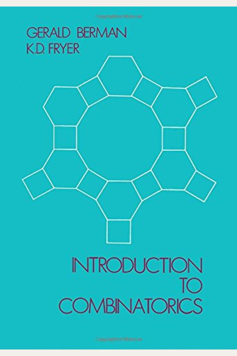 Buy Introduction To Combinatorics Book By Gerald Berman