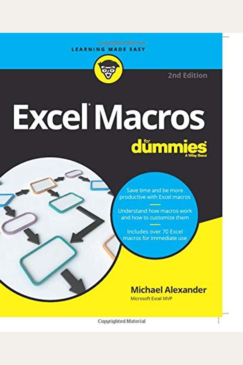 Buy Excel Macros For Dummies Book By Michael Alexander