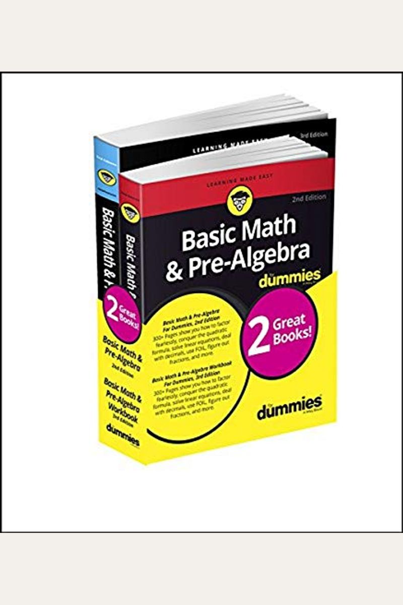 Buy Basic Math And PreAlgebra Learn And Practice 2 Book Bundle With 1