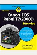 Canon Eos Rebel T7/2000d For Dummies