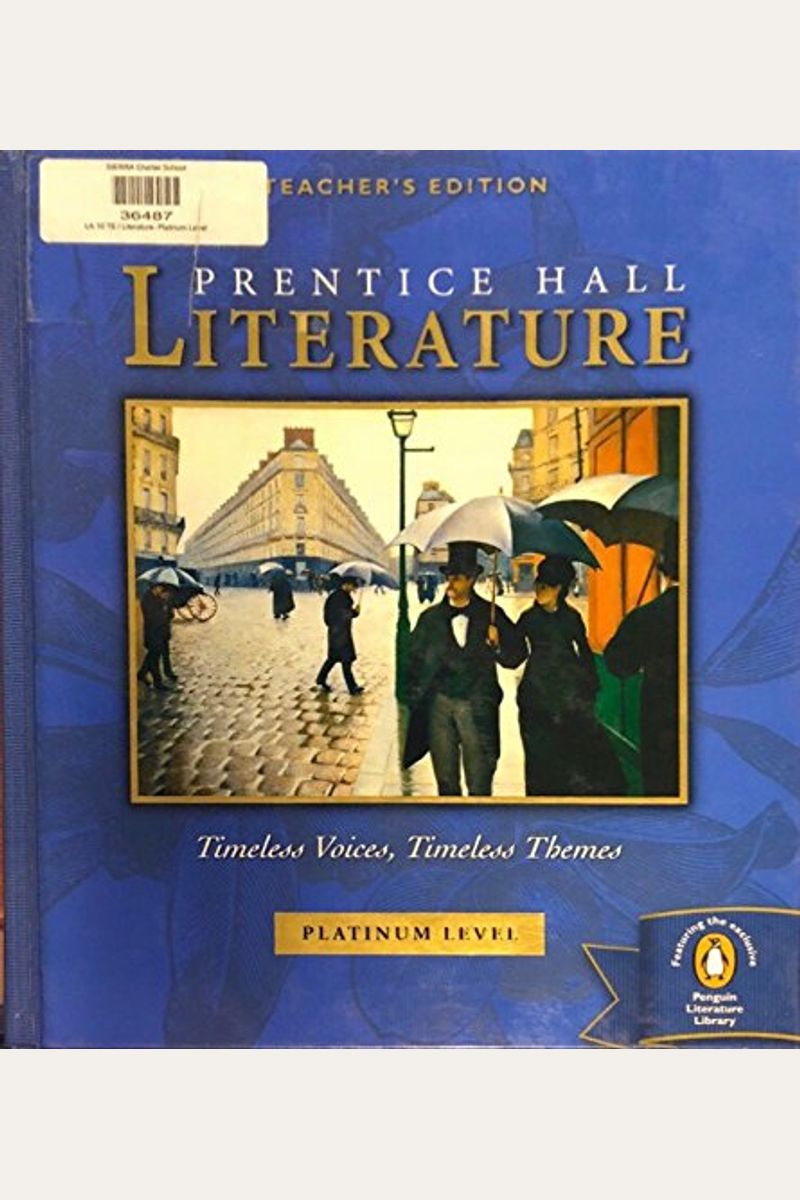 Teacher's　Edition　Level,　V　Voices,　Themes,　Prentice　Timeless　By:　Literature:　Julie　Buy　Mcgough　Platinum　Hall　Timeless　Book
