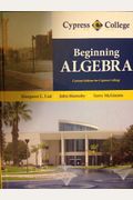 Beginning Algebra Custom Edition for Cypress College