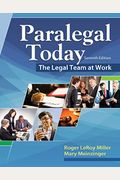 West's Paralegal Today: The Legal Team At Work [With Bankruptcy Supplement]