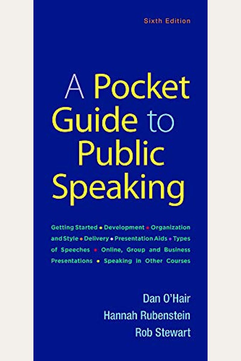 A Pocket Guide To Public Speaking