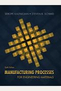 Manufacturing Processes For Engineering Materials