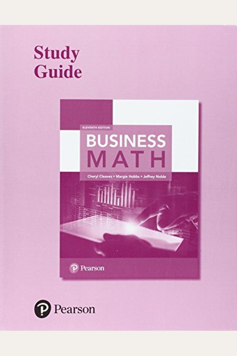 Buy Study Guide For Business Math Book By Cheryl S Cleaves