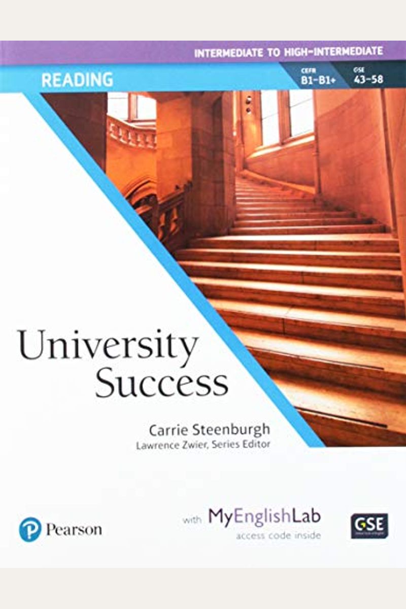 Intermediate　Student　Steenburgh　To　Reading　Book　By:　With　Carrie　Myenglishlab　Book　Buy　Success　University　High-Intermediate,