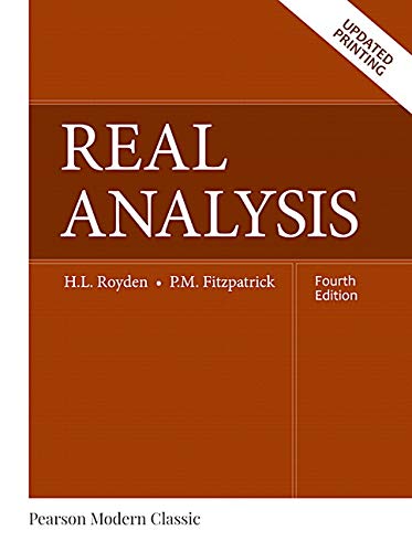 Buy Real Analysis (Classic Version) Book By: Halsey Royden