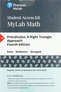 Mylab Math With Pearson Etext -- 24-Month Standalone Access Card -- For Precalculus: A Right Triangle Approach [With Ebook]
