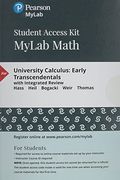 Mylab Math With Pearson Etext -- 24-Month Standalone Access Card -- For University Calculus: Early Transcendentals