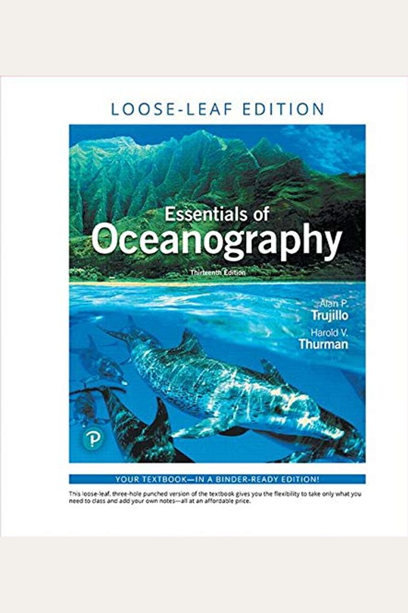 Pearson Etext Essentials Of Oceanography -- Access Card