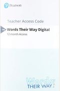 Words Their Way Digital -- Standalone Access Card (Teacher) -- For Words Their Way: Word Study For Phonics, Vocabulary, And Spelling Instruction