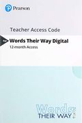 Words Their Way: Word Study For Phonics, Vocabulary And Spelling Instruction, Pearson Etext -- Access Card