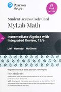 Mylab Math With Pearson Etext -- 18 Week Standalone Access Card -- For Intermediate Algebra