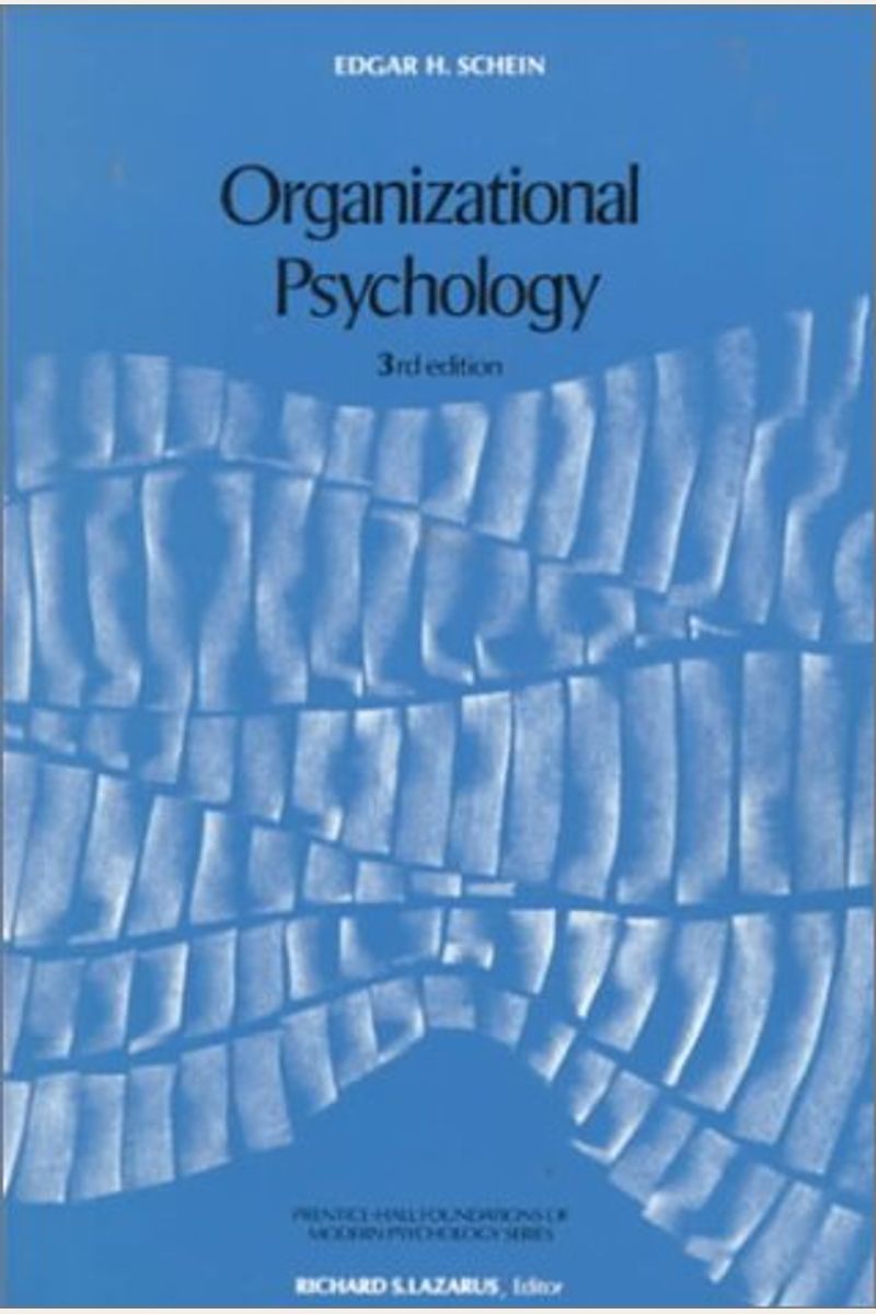 Buy Organizational Psychology Book By: Edgar H Schein