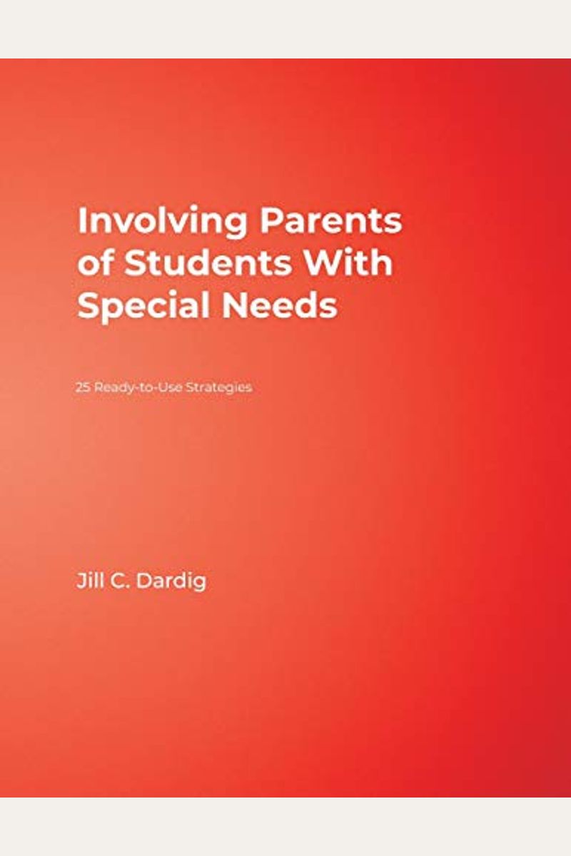 Buy Involving Parents Of Students With Special Needs 25 ReadyToUse