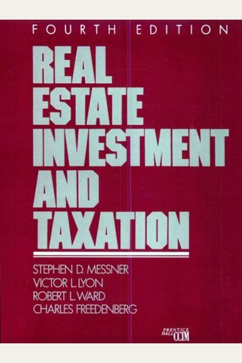 Buy Real Estate Investment and Taxation Real
