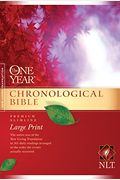 One Year Chronological Bible-Nlt-Premium Slimline Large Print