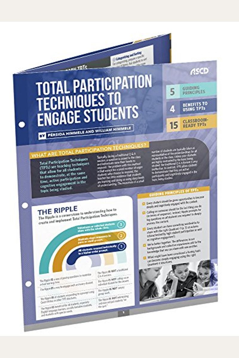 Total Participation Techniques To Engage Students (Quick Reference Guide)