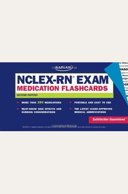 Buy Nclex-Rn Exam Medication Flashcards, Second Edition (Kaplan Nclex ...