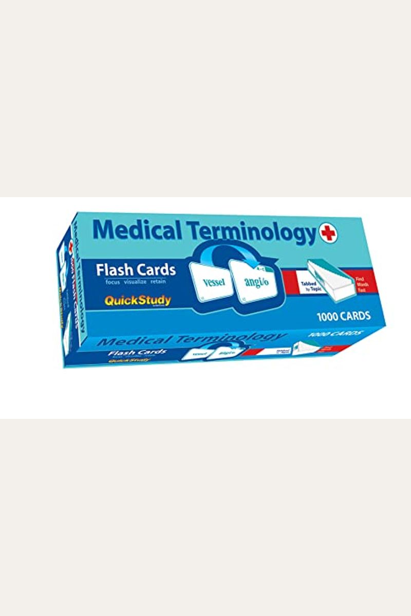 Medical Terminology Flash Cards (1000 Cards): A Quickstudy Reference Tool