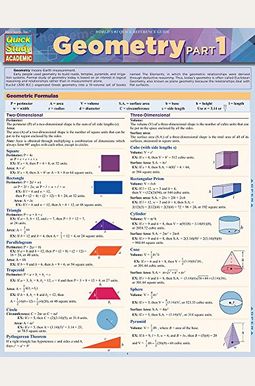 Geometry Part 1: Quickstudy Laminated Reference Guide