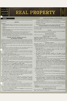 Real Property: A Quickstudy Laminated Law Reference & Bar Exam Study Guide Real Property: A Quickstudy Laminated Law Reference & Bar Exam Study Guide
