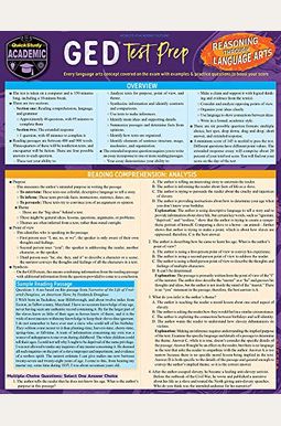 Ged Test Prep - Reasoning Through Language Arts: A Quickstudy Laminated Reference Guide Ged Test Prep - Reasoning Through Language Arts: A Quickstudy Laminated Reference Guide