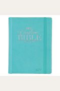 Kjv Holy Bible, My Creative Bible, Faux Leather Hardcover - Ribbon Marker, King James Version, Teal W/Elastic Closure